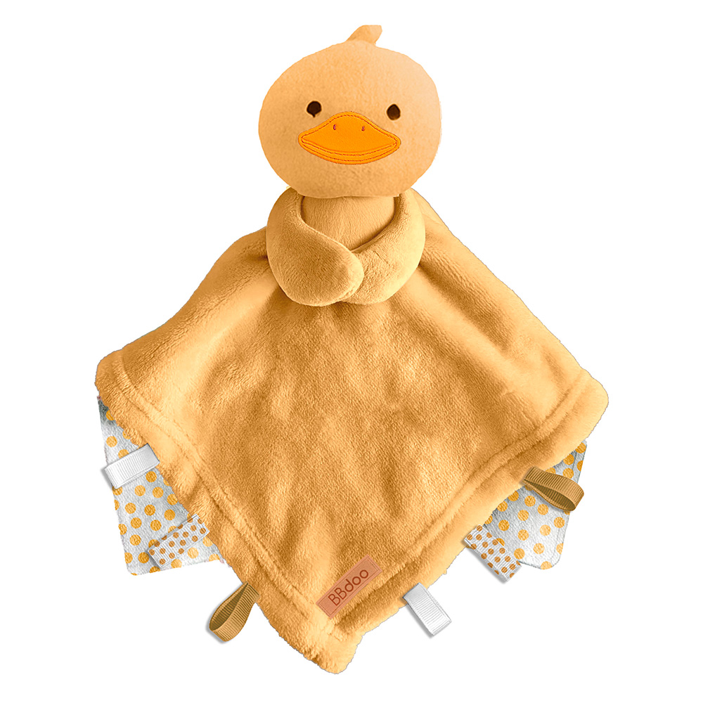 Image Doudou pour bébé - Canard ocre doré